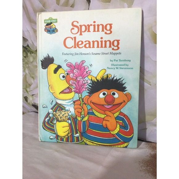 1980 Vintage Children’s Hardback Sesame Street “Spring Cleaning” Jim Henson’s - Picture 1 of 10